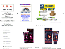 Tablet Screenshot of anasexshop.com.br